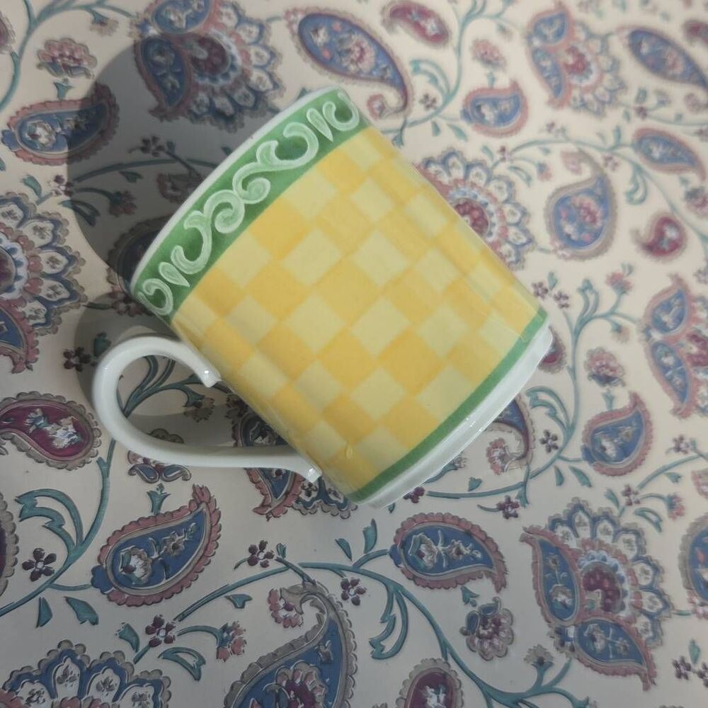 Villeroy & Boch Yellow and‎ Green Mug